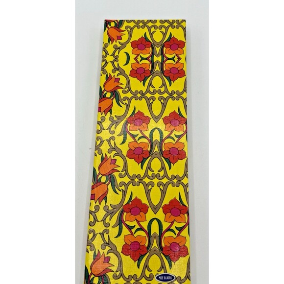 Vintage Retro Bright Yellow/Red/Orange Post-It Note Notebook W/Pencil Japan - Picture 1 of 9